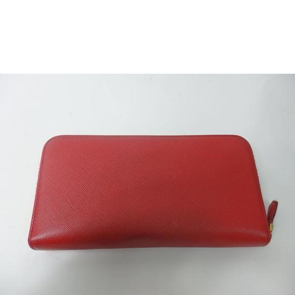 Prada Bag Red Saffiano Wallet Long - Picture 1 of 6